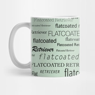 Flatcoated Retriever Word Cloud Mug